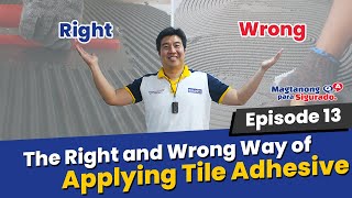 How to Apply Tile Adhesive and Set Tiles Properly Make Your Tiles More Durable [upl. by Arehc]