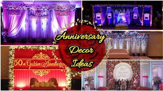 Anniversary Decoration IdeasAnniversary Stage Backdropशादी की सालगिरह Decoration25th anniversary [upl. by Perretta757]