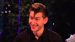 Arctic Monkeys  interview Glastonbury Festival UK 28th June 2013 [upl. by Burwell]