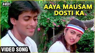 Aaya Mausam Dosti Ka Video Song  Maine Pyar Kiya  Salman Khan BhagyashreSPB amp Lata Duet [upl. by Anitselec]