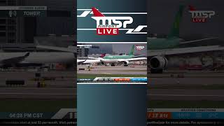 ☘️ HISTORIC Aer Lingus ReInaugural Arrival  MSP ☘️airportstream planespotting aerlingus [upl. by Farika583]