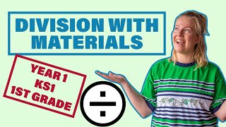 Division With Materials  Year 1 KS1 1st Grade Maths [upl. by Mcloughlin162]