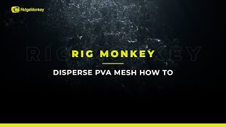 How to use PVA Mesh for Fishing Using RidgeMonkey Disperse PVA Mesh [upl. by Eri]