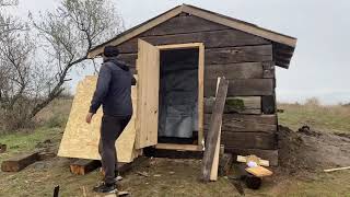 fish safely at lake I started to repair the fishermans hut It feels so comfortable [upl. by Warford]