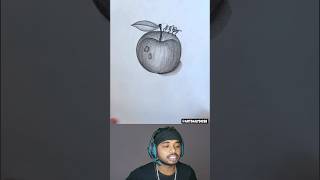 How to draw a apple with a pencil shorts [upl. by Arim979]