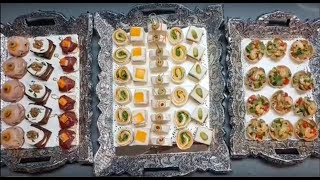 10 assortiments de canapés salés très facile [upl. by Lainahtan]