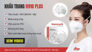 KHẨU TRANG HONEYWELL H910 CHỐNG BỤI  PHÒNG DỊCH COVID 19  TIÊU CHUẨN N95 MỸ  HƯỚNG DẪN SỬ DỤNG [upl. by Damahom]