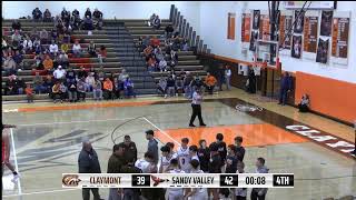 2024 Boys Varsity Basketball Claymont vs Sandy Valley [upl. by Nollek]