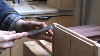 How to trim a notch in wood [upl. by Nickelsen]