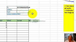 Excel DOLAYLI  INDIRECT Fonksiyonu [upl. by Mitzi984]