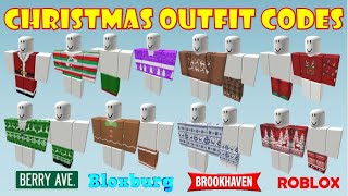 CHRISTMAS OUTFIT CODES amp LINKS FOR BOYS  Brookhaven Bloxburg Berry Avenue  ROBLOX [upl. by Kaazi]