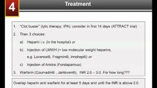 Part 4 Treatment  DVT and PE What Patients Need to Know [upl. by Ettevad]