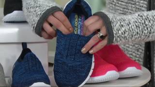 Skechers Flat Knit SlipOn Sneakers  Stunner on QVC [upl. by Chicoine]