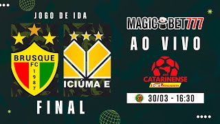 JOGO COMPLETO BRUSQUE X CRICIÚMA  FINAIS  JOGO DE IDA  CATARINENSE 2024 [upl. by Reger]