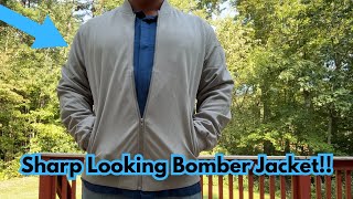 COOFANDY Mens Lightweight BomberJacket Casual Flight Coat Zip Up Textured Jacket fashion [upl. by Idnak]