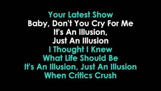 Julia Zahra Just An Illusion lyrics Karaoke [upl. by Wilder647]