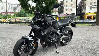 Yamaha MT09 V3 Black  Walkaround [upl. by Leeda283]