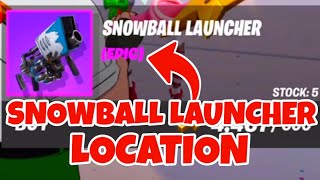 Snowball Launcher Location Hit Opponents Quest Fortnite Winterfest [upl. by Devlin383]