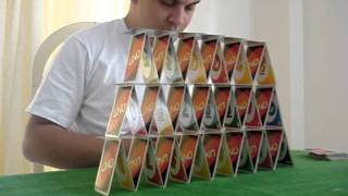 Como construir um castelo de cartas em 3min [upl. by Eyt852]