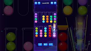 Ball Sort Level 233 Walkthrough Solution AndroidiOS [upl. by Gottuard]