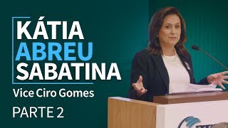 Entrevista com vicepresidente Senadora Kátia Abreu  Parte 2 [upl. by Elehcar]