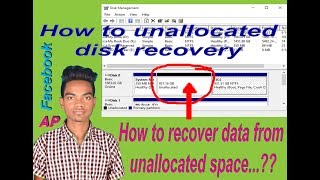 How to unallocated disk recovery  recover data from unallocated space [upl. by Yromas]