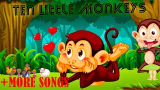 Five Little Monkeys  S1EP29 Fun and Play MIX  LooLoo Kids Songs for Kids [upl. by Fronia]