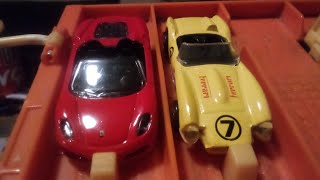 Open Top Ferrari drag race 1961 Ferrari 250 GT California vs 2009 Ferrari F430 Spyder [upl. by Rap]