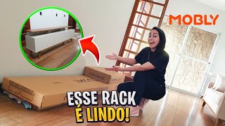 CHEGOU O RACK DA SALA MODELO CLASSIC DA MOBLY 🥰 montagem  avaliação [upl. by Aciemaj]