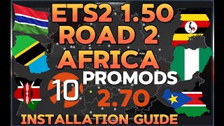 How to Install Road To Africa Map Promods 270 euro truck simulator 2 Steering wheel gameplay ets2 [upl. by Moclam]