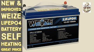 Brand New WEIZE LifePo4 quotSelf Heatingquot 100Ah Battery SUPER PRICE [upl. by Bea]