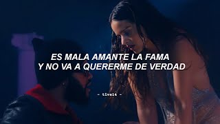 ROSALÍA  LA FAMA ft The Weeknd Official Video  Letra Lyrics [upl. by Vijnas]