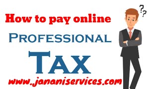 How to pay Professional Tax online Maharashtra  Online professional Tax Payment  PTEC Payment [upl. by Pattani]