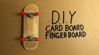 DIY CARDBOARD FINGERBOARD [upl. by Eenahpets]