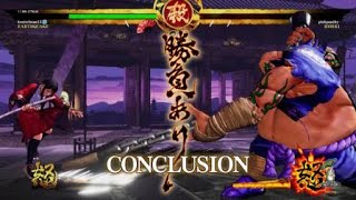 SAMURAI SHODOWN MasterBelmont ranked set vs pinkpanthy [upl. by Alwitt229]