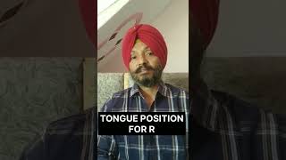 TONGUE POSITION FOR R  SPEECH THERAPY IN HINDI shortsvideo [upl. by Rihat923]