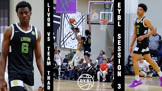 LivOn 17U vs Team Thad  LO Battles Thad 5star Jasper Johnson into the 4Q in EYBL Session III 🔥 [upl. by Adnauqaj151]