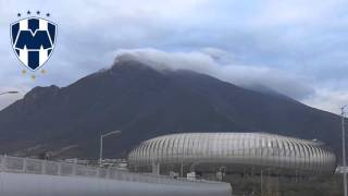 ESTADIO BBVA BANCOMER CON VISTA AL CERRO DE NIEVE ENERO 272016 [upl. by Amikay]