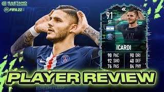 MAURO ICARDI 91  Lohnt sich die SBC  FIFA 22 Player Review [upl. by Tillion]