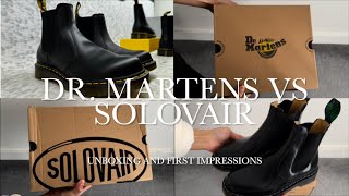 DR MARTENS 2976 CHELSEA BOOTS VS SOLOVAIR HISHINE DEALER BOOTS  UNBOXING AND FIRST IMPRESSIONS [upl. by Louisette]