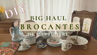 Grand haul videgreniers et brocantes de septembre  DIY amp récup  Seconde main [upl. by Drobman]