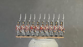 Painting Epic scale Waterloo British Infantry [upl. by Franky833]