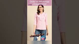 Office wear Western Printed Ladies Tops New style trending ArtistryC Onlineshopping 2072024 [upl. by Zebada497]