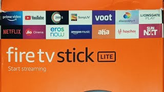 Amazon fire TV STICK LITE unboxing [upl. by Nwonknu]