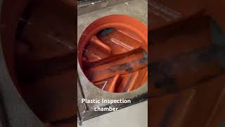 Plastic Inspection chamber plumbingcompany reels plumber plumbingservices toilet bathroom [upl. by Ursel]