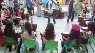 African Drumming with kids [upl. by Ieppet]