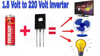 HOW to Make 15V Battery to 220V AC Inverter Simple Electronic [upl. by Kameko]