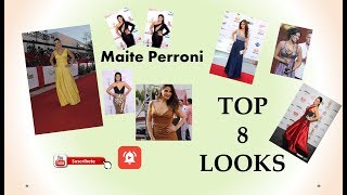 TOP 8 de todos los LOOKS de Maite Perroni en la Alfombra de Premios TVyNovelas México 2009  2018 [upl. by Ikilisav694]