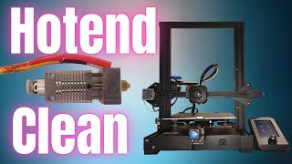 Ender 3 v2 Hotend Cleaning  Eliminate Stringing amp Clogs [upl. by Hsinam151]