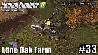 CUTTING TREES  Lone Oak Farm  Timelapse 33  Farming Simulator 17 [upl. by Nivra343]